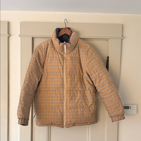 Burberry Other - Burberry Tan Plaid Quilted Puffer Jacket